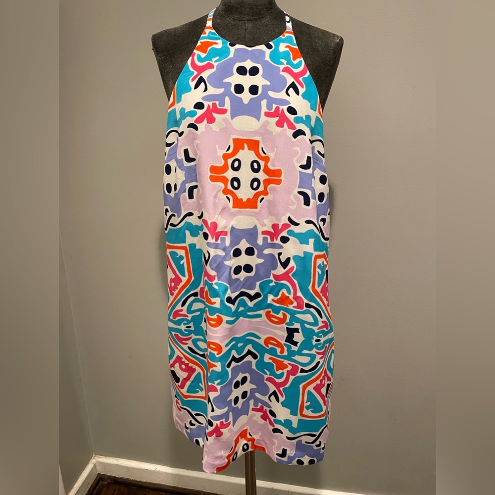 Annie Griffin Colorful Patterned Midi Dress